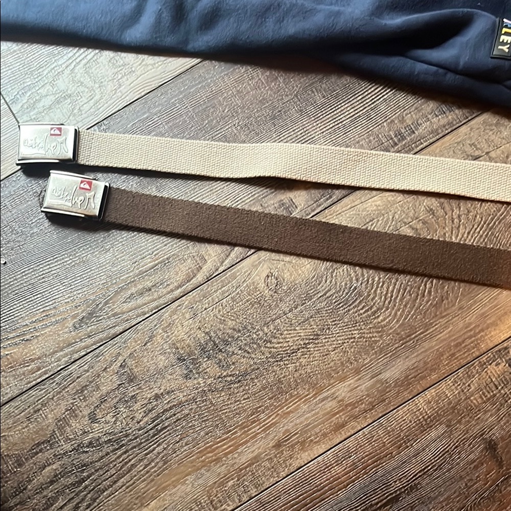 Quiksilver Brown and Tan Durable belts for boys or men size 30-31 waist